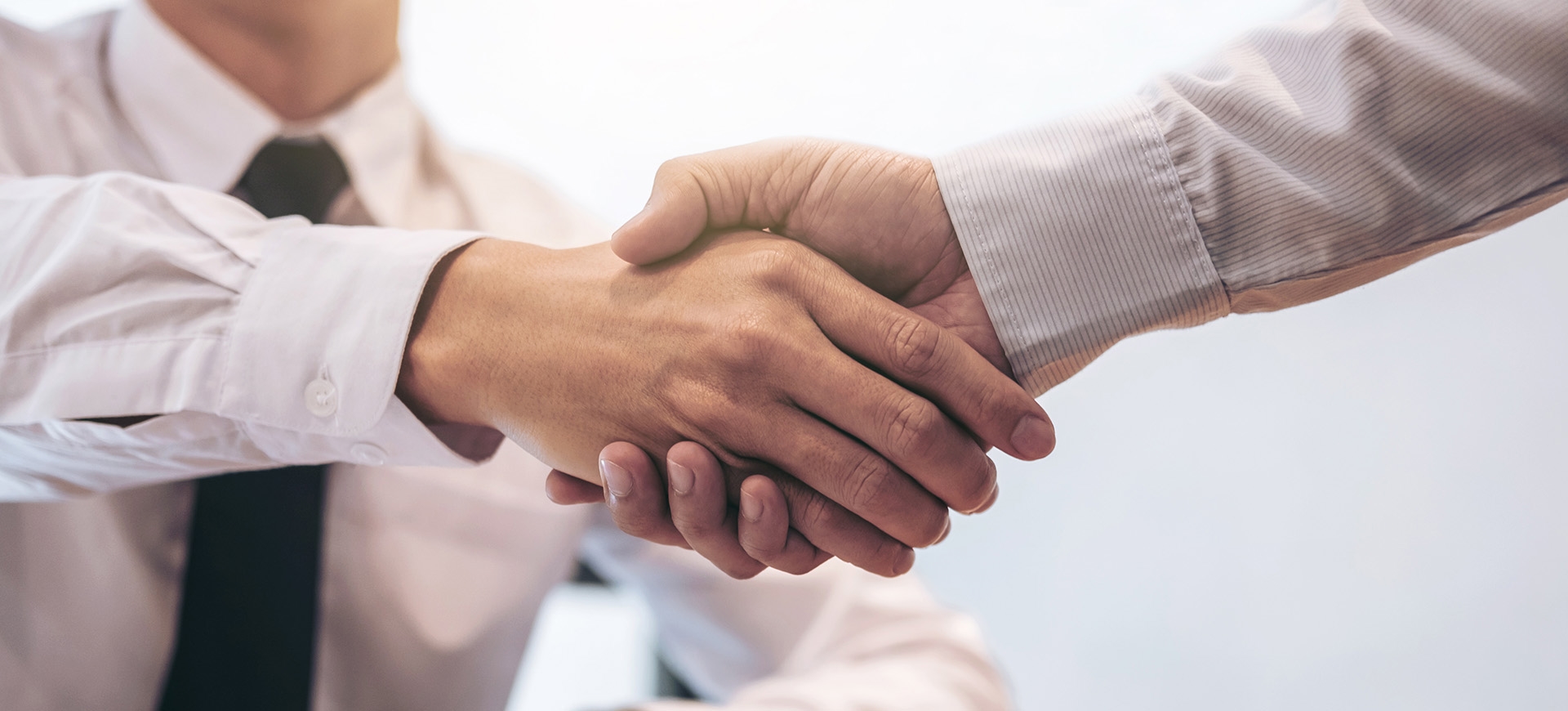 two people shaking hands