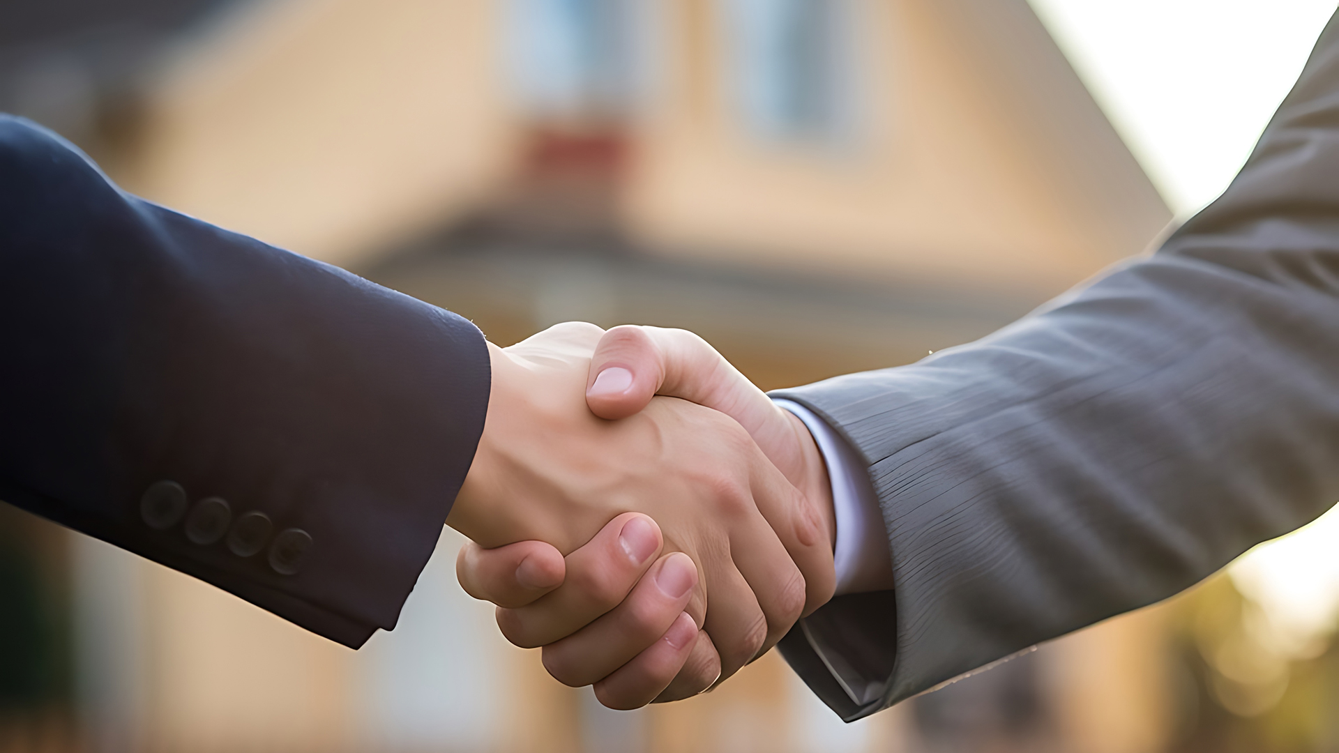 two men shaking hands